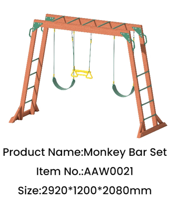 طراحی جدید چوبی زمین بازی AAW0021